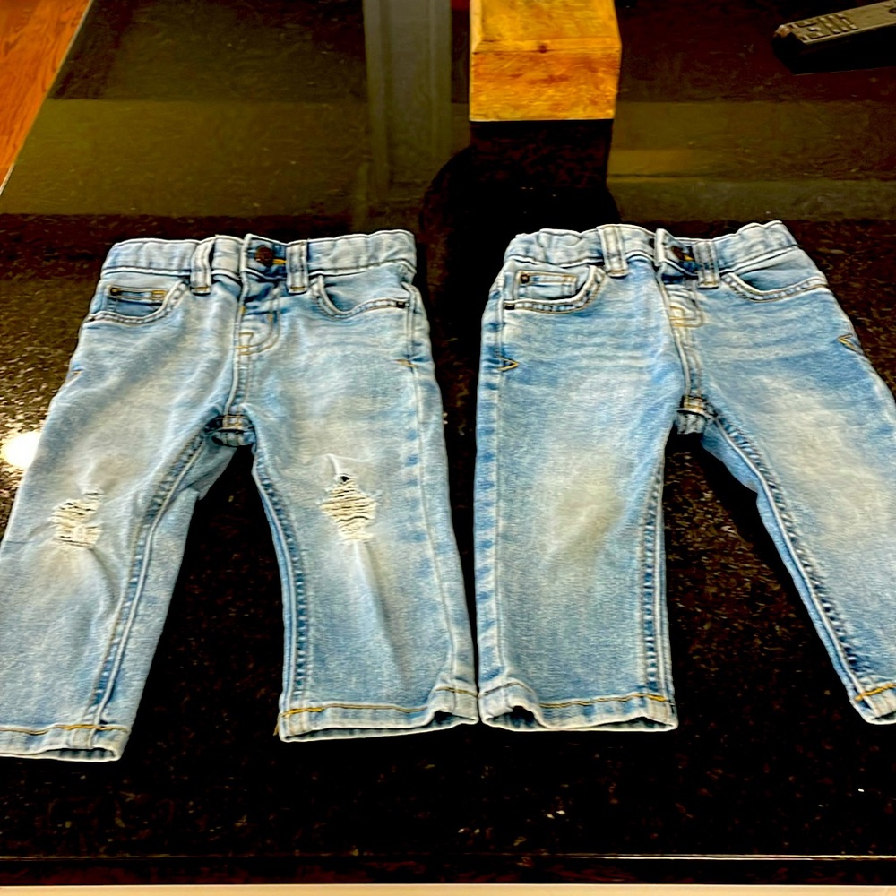 Cat & Jack Boys Toddler Jeans - Size 18 months. Two Pairs!